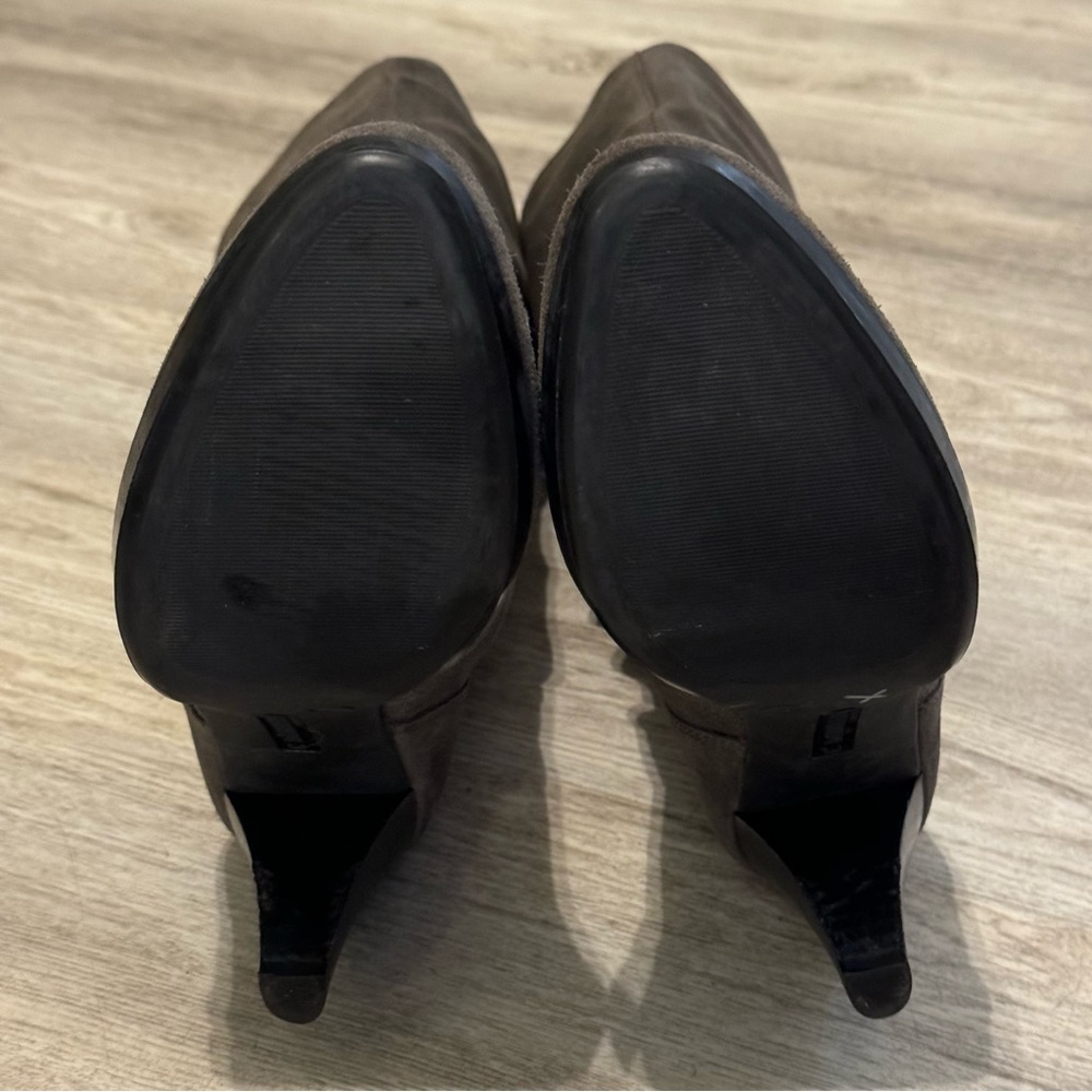 La Canadienne Women's Gray Suede Slouchy High Heel Boots Size 7 WORN ONCE $635 - Picture 10 of 10